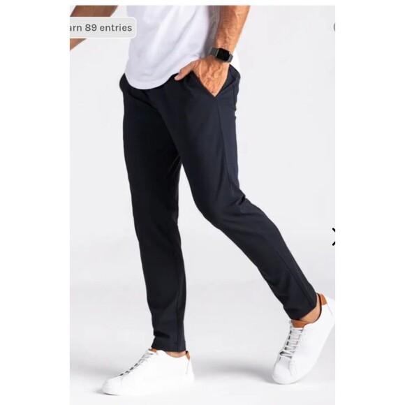 BYLT Pants Mens 31 Navy Everyday Pant 2.0 Slim Fit Stretch Performance Tech - Picture 2 of 8